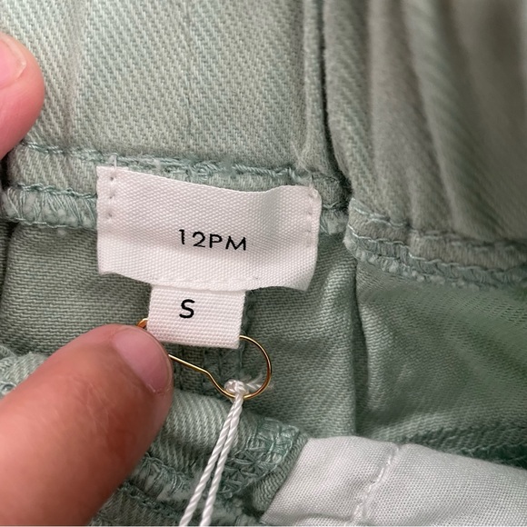 12 pm girl’s cut off shorts mint raw hem size small 4/5 NEW - Picture 5 of 5